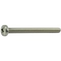 Midwest Fastener M6-1.00 x 70 mm Phillips Pan Machine Screw, Plain Stainless Steel, 5 PK 34756